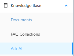 Ask AI page