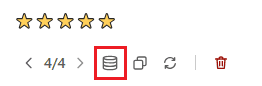 Használt források gomb
